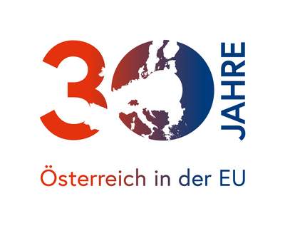 Logo 30 Jahre Österreich in der EU