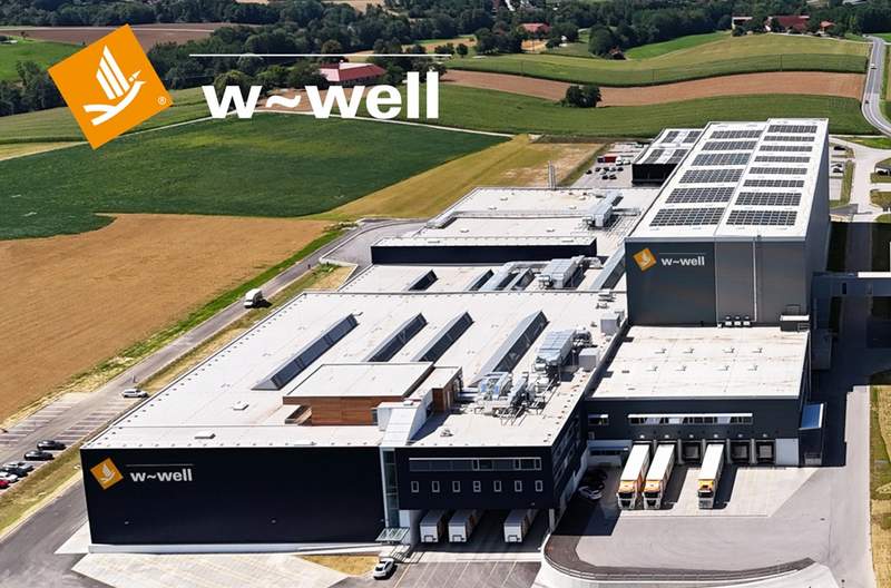 Luftaufnahme der Firma w-well in Waldneukirchen